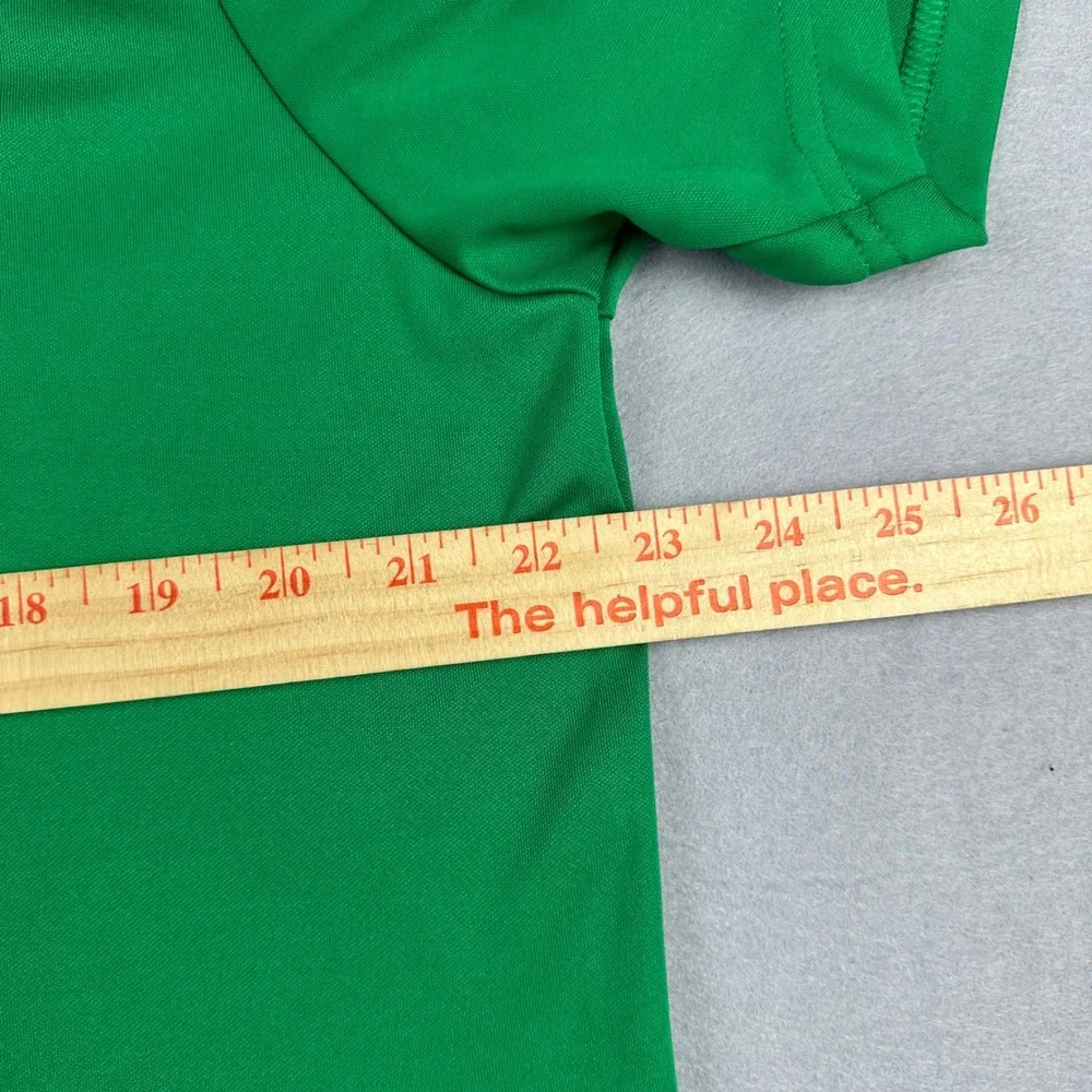 Adidas Golf Mens Large Green PGA Member Performance Polo Shirt Middle Atlantic